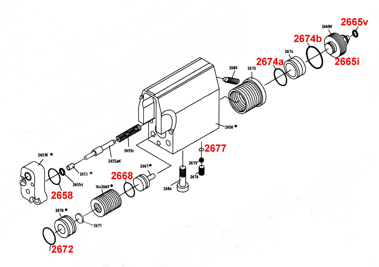 Dichtset 35-teilig für Weihrauch HW100
